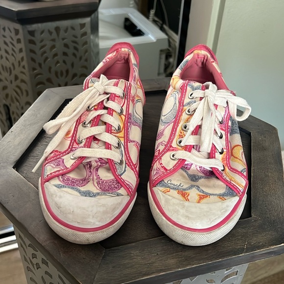 COACH, Barrett pink sneakers, 8.5 - Picture 2 of 6